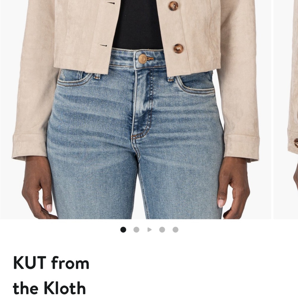 Kut from the Kloth Women's Faux Suede Mushroom Jacket